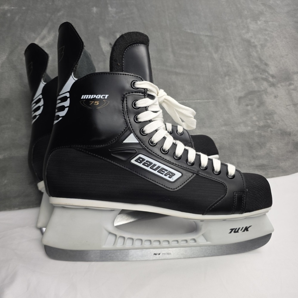 Bauer Impact 75 Ice Hockey Skates Men's US Size 12R EXC Condition